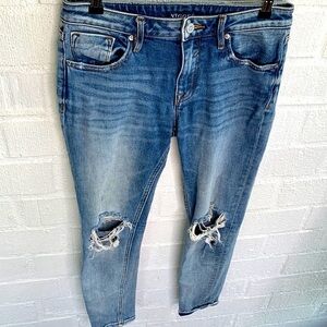 Vigoss Denim Mid Rise Jagger Distressed Skinny Jeans sz 27